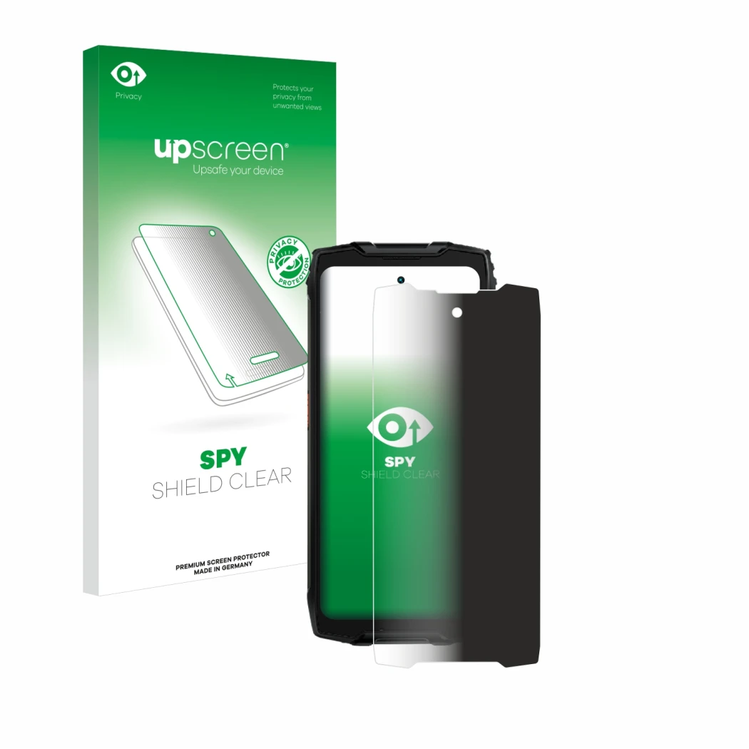 Front side of a product packaging with the brand logo upscreen. Next to it is the device Blackview BV9300 Pro shown with the c