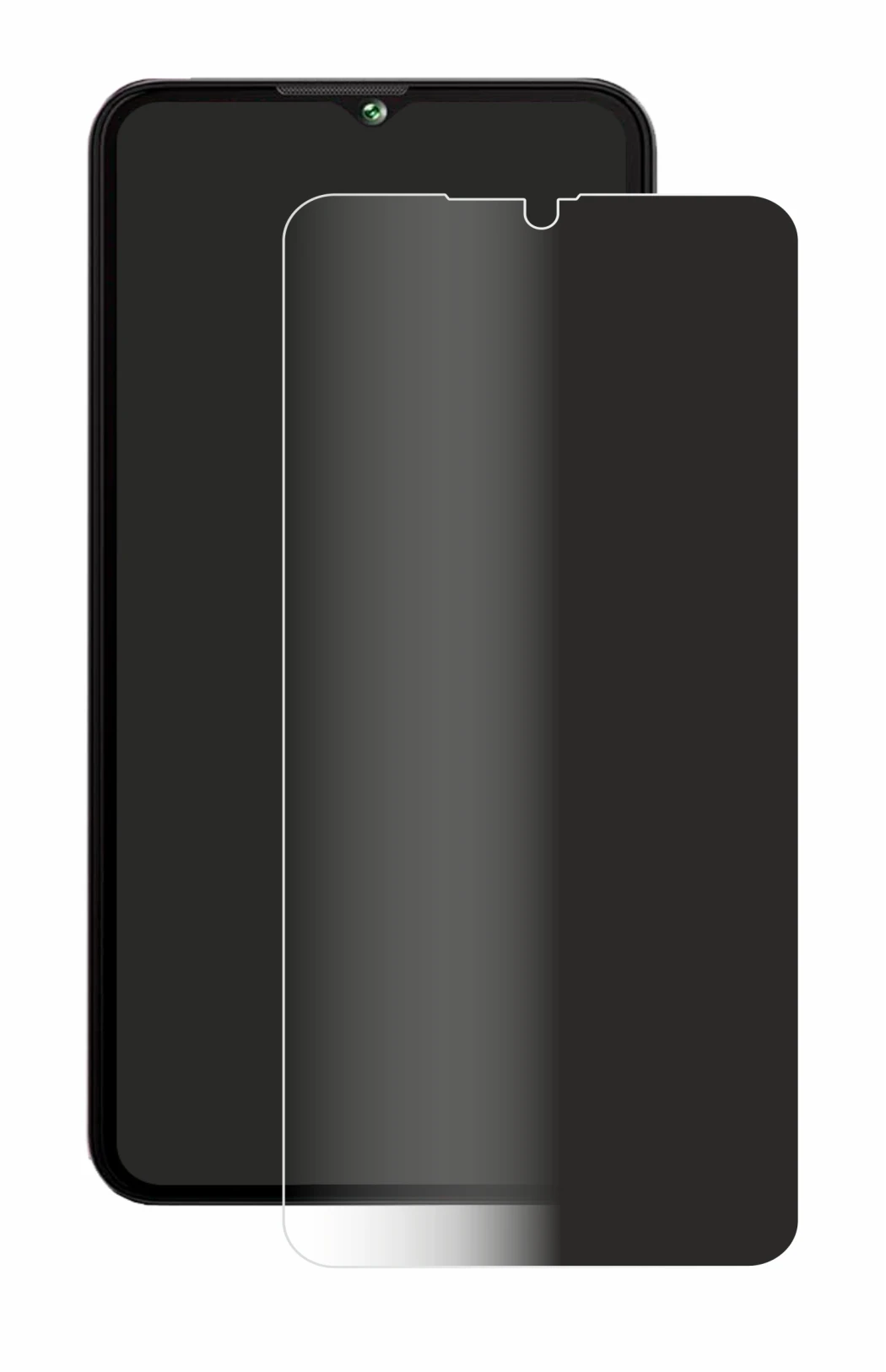 Image of the device Cubot A10 with a wide variety of screen protectors.