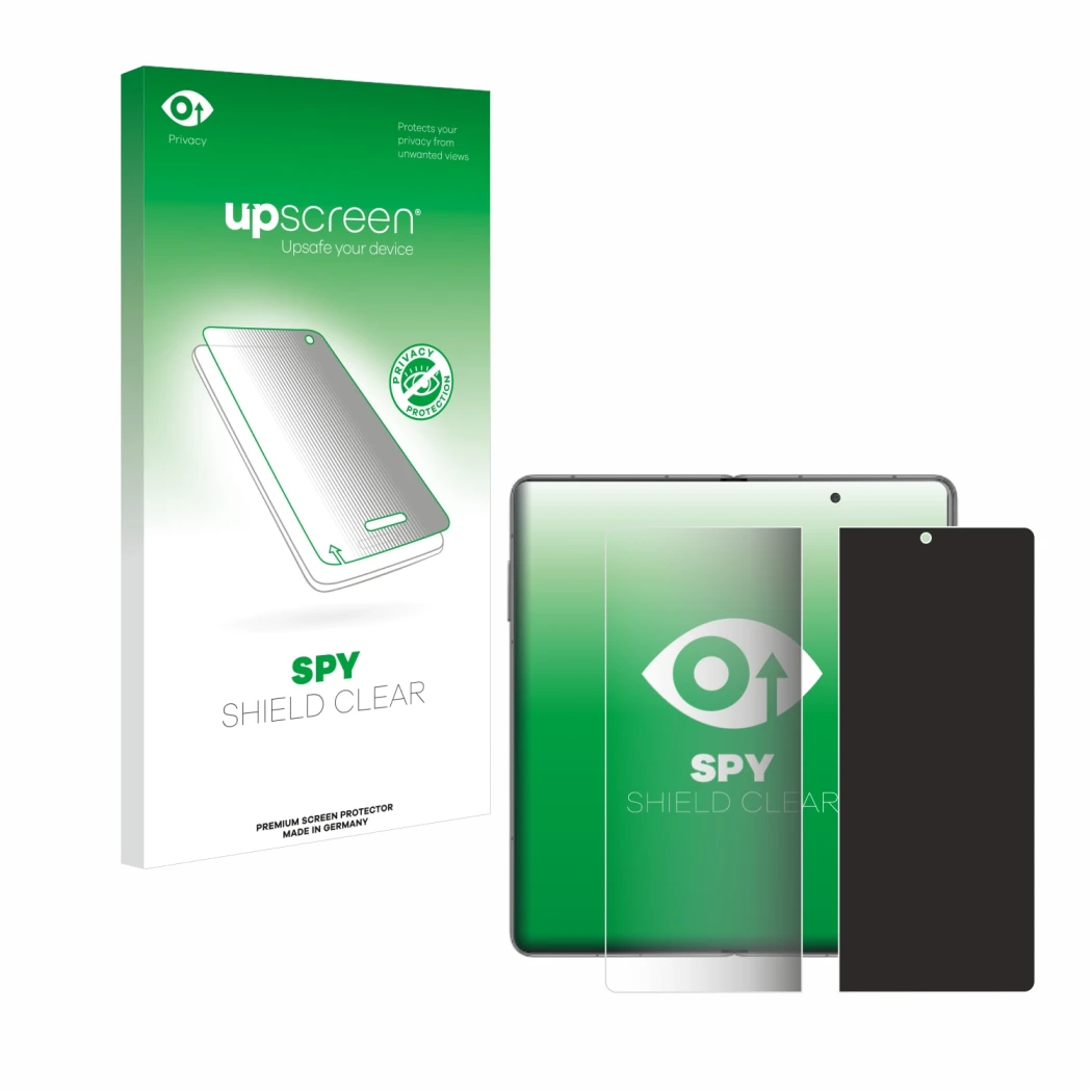Front side of a product packaging with the brand logo upscreen. Next to it is the device Honor Magic V3 (inneres Display) show