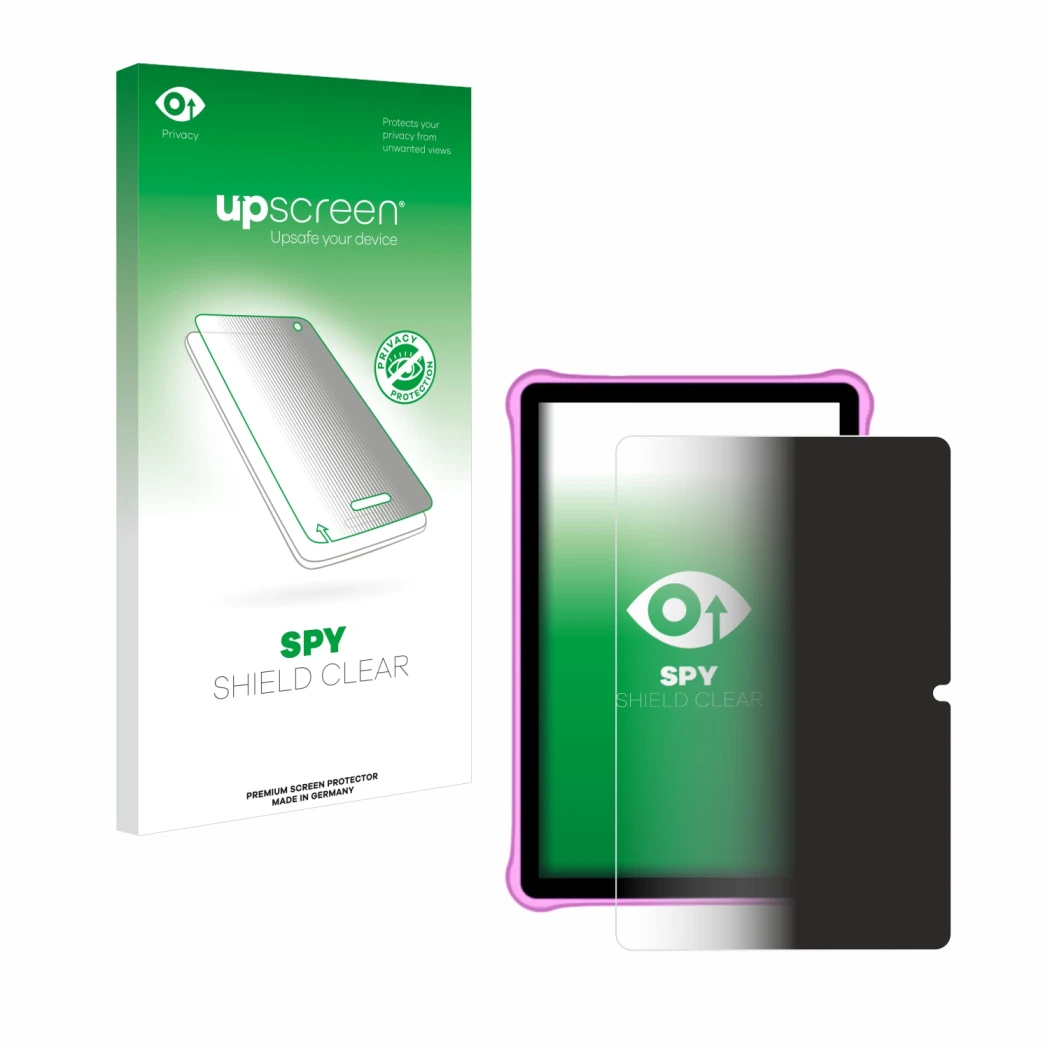 Front side of a product packaging with the brand logo upscreen. Next to it is the device Blackview Tab A7 Kids shown with the