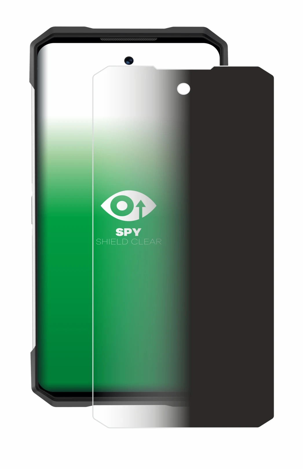 Image of the device Doogee S200 with a wide variety of screen protectors.