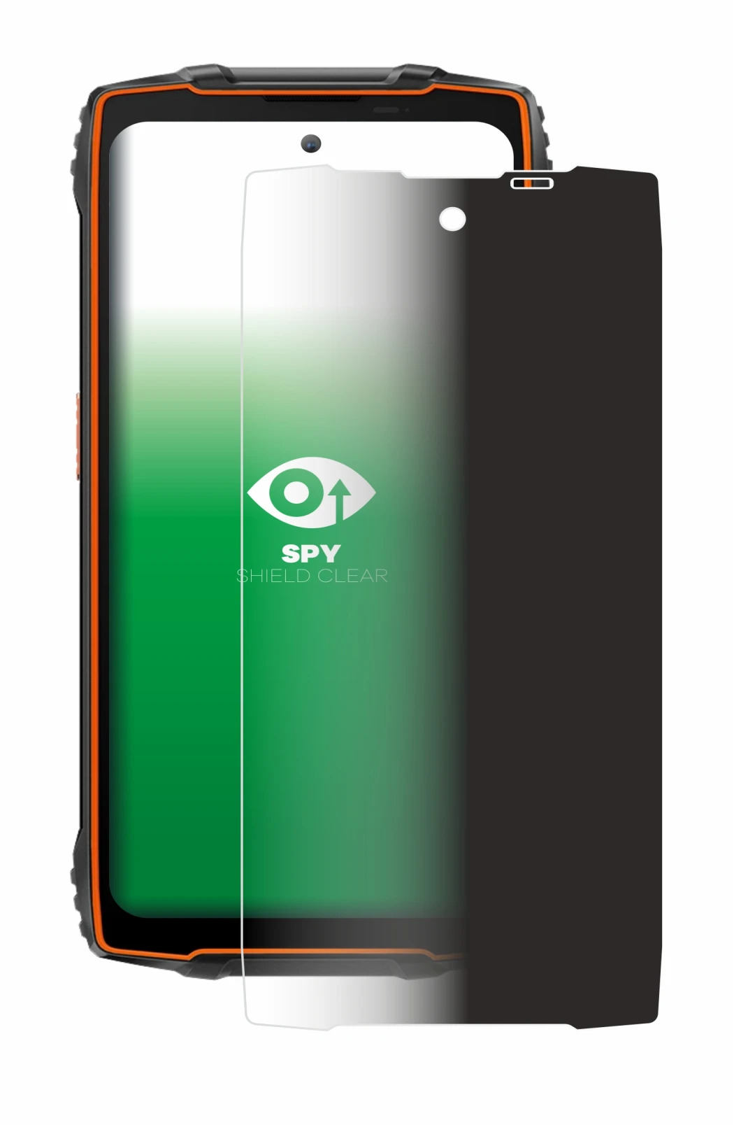 Image of the device Blackview BV8200 with a wide variety of screen protectors.