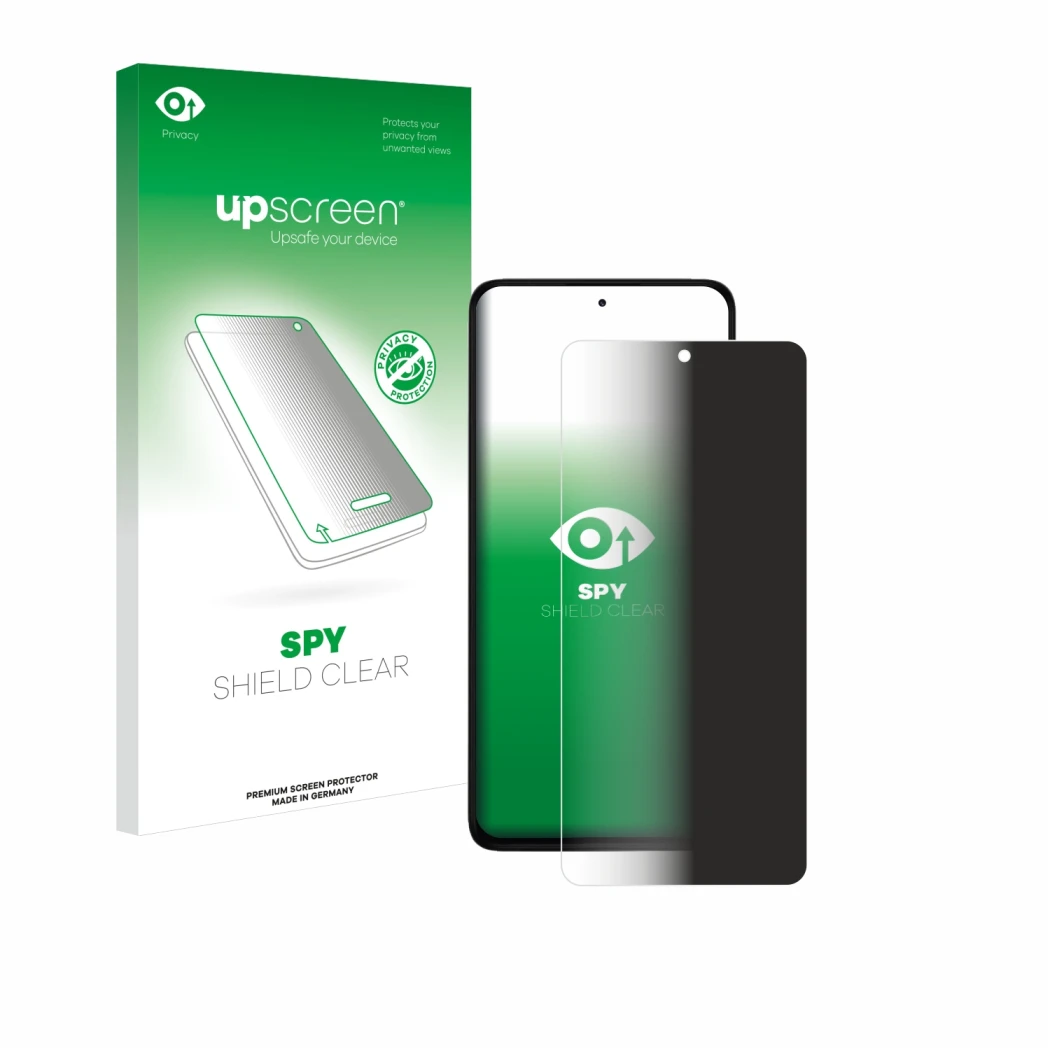 Front side of a product packaging with the brand logo upscreen. Next to it is the device Xiaomi Redmi Note 14 4G shown with th