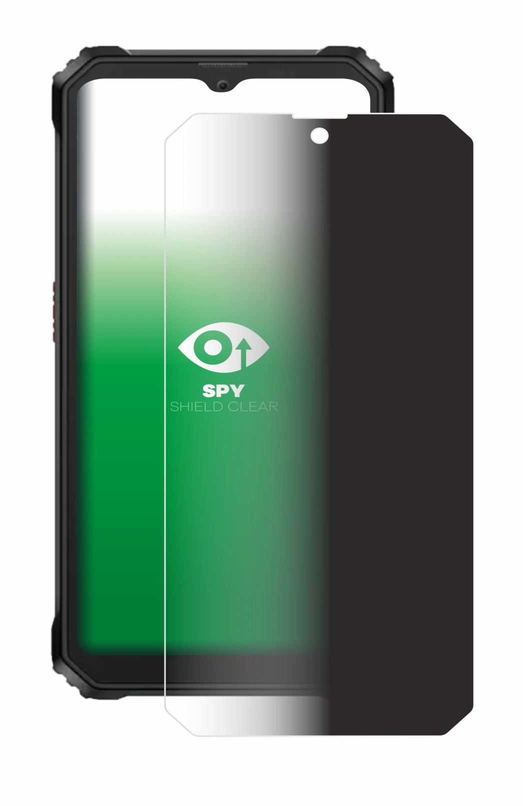 Image of the device Blackview BV6200 Plus with a wide variety of screen protectors.