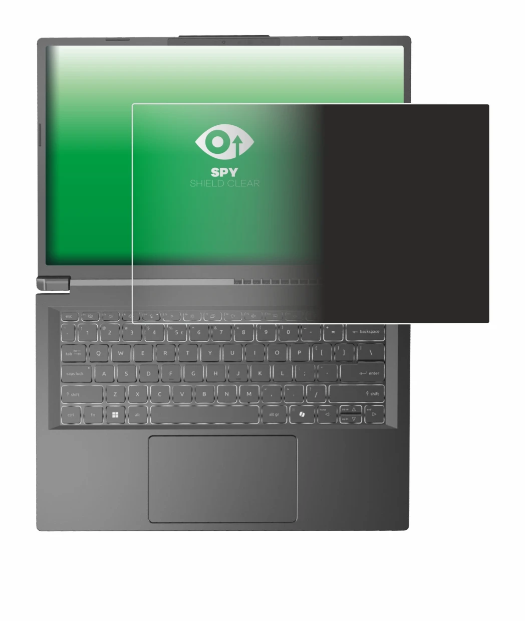 Image of the device Acer Aspire 14 AI with a wide variety of screen protectors.