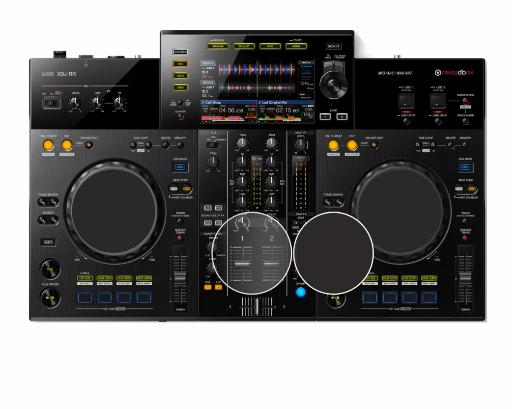 Image of the device Pioneer XDJ -RR (Jog) with a wide variety of screen protectors.