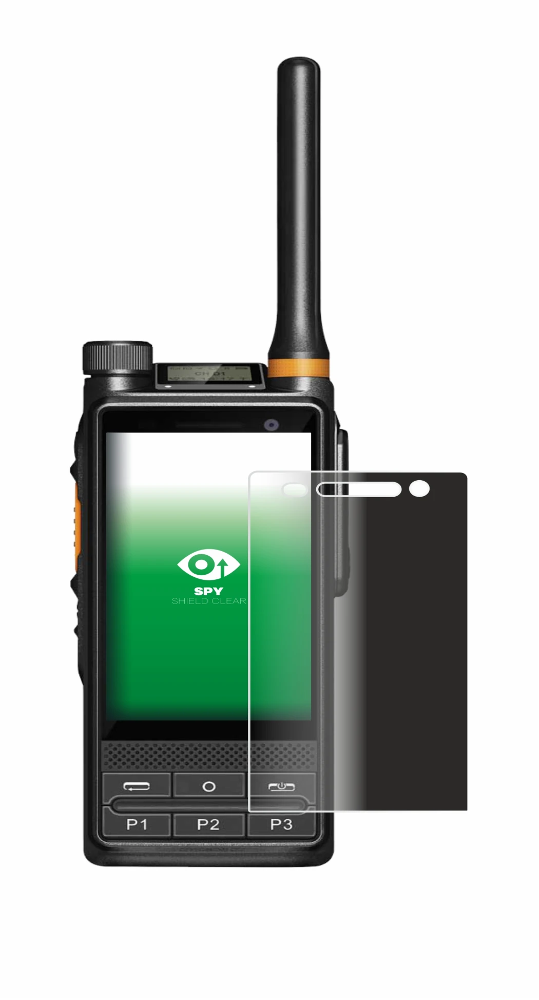 Image of the device Hytera PDC680 with a wide variety of screen protectors.