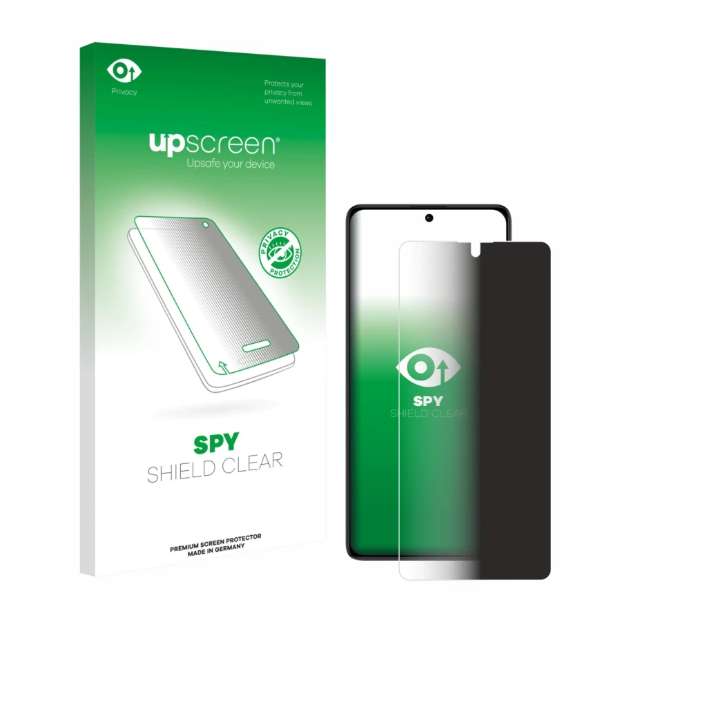 Front side of a product packaging with the brand logo upscreen. Next to it is the device Xiaomi Poco M6 Pro 4G shown with the
