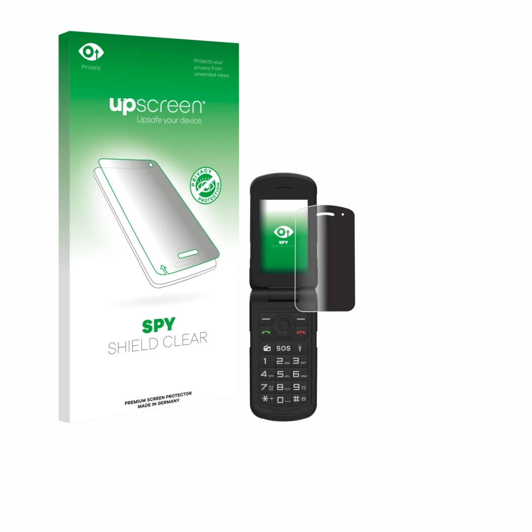 Front side of a product packaging with the brand logo upscreen. Next to it is the device AGM M10 shown with the corresponding 