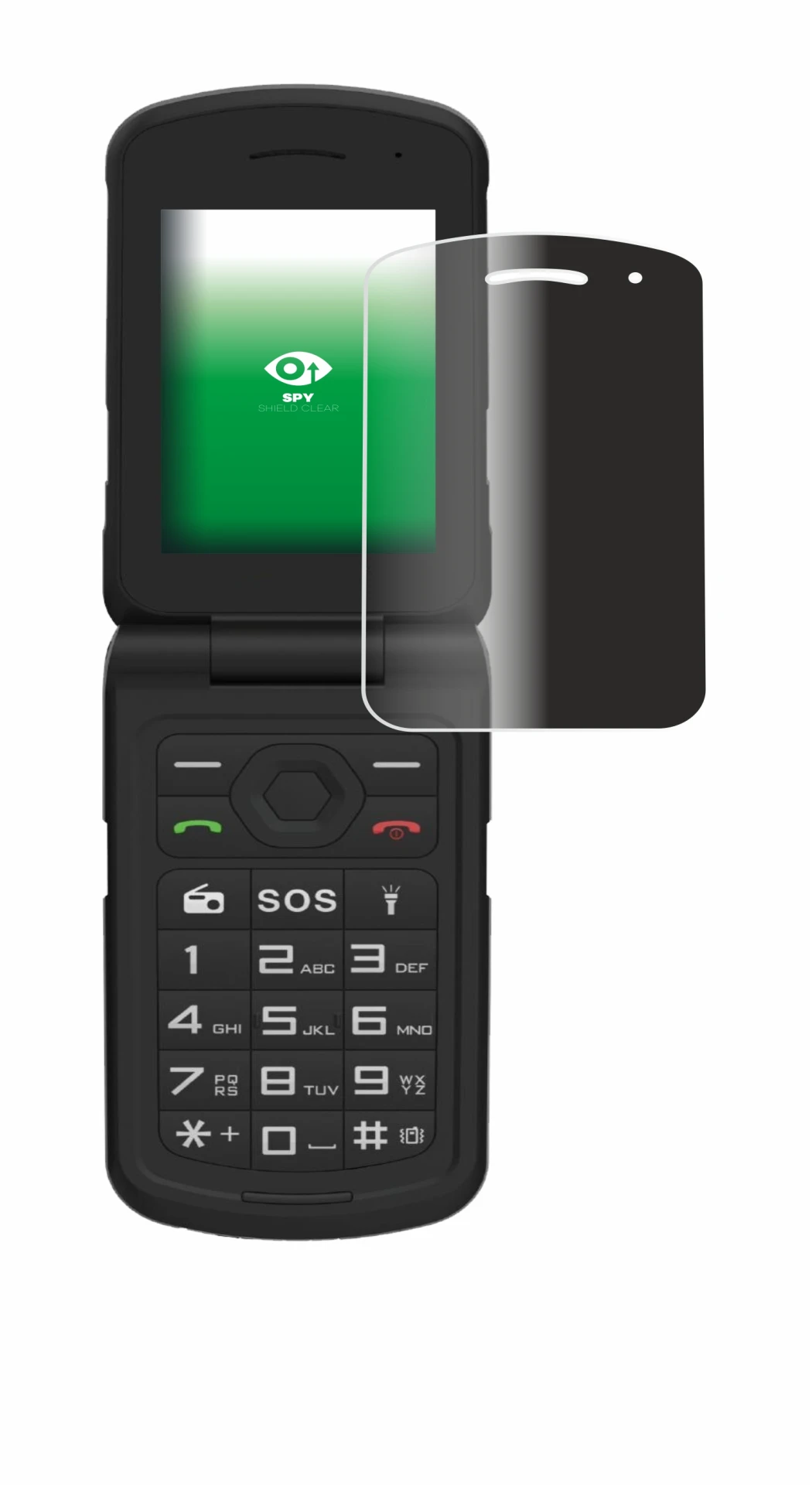 Image of the device AGM M10 with a wide variety of screen protectors.