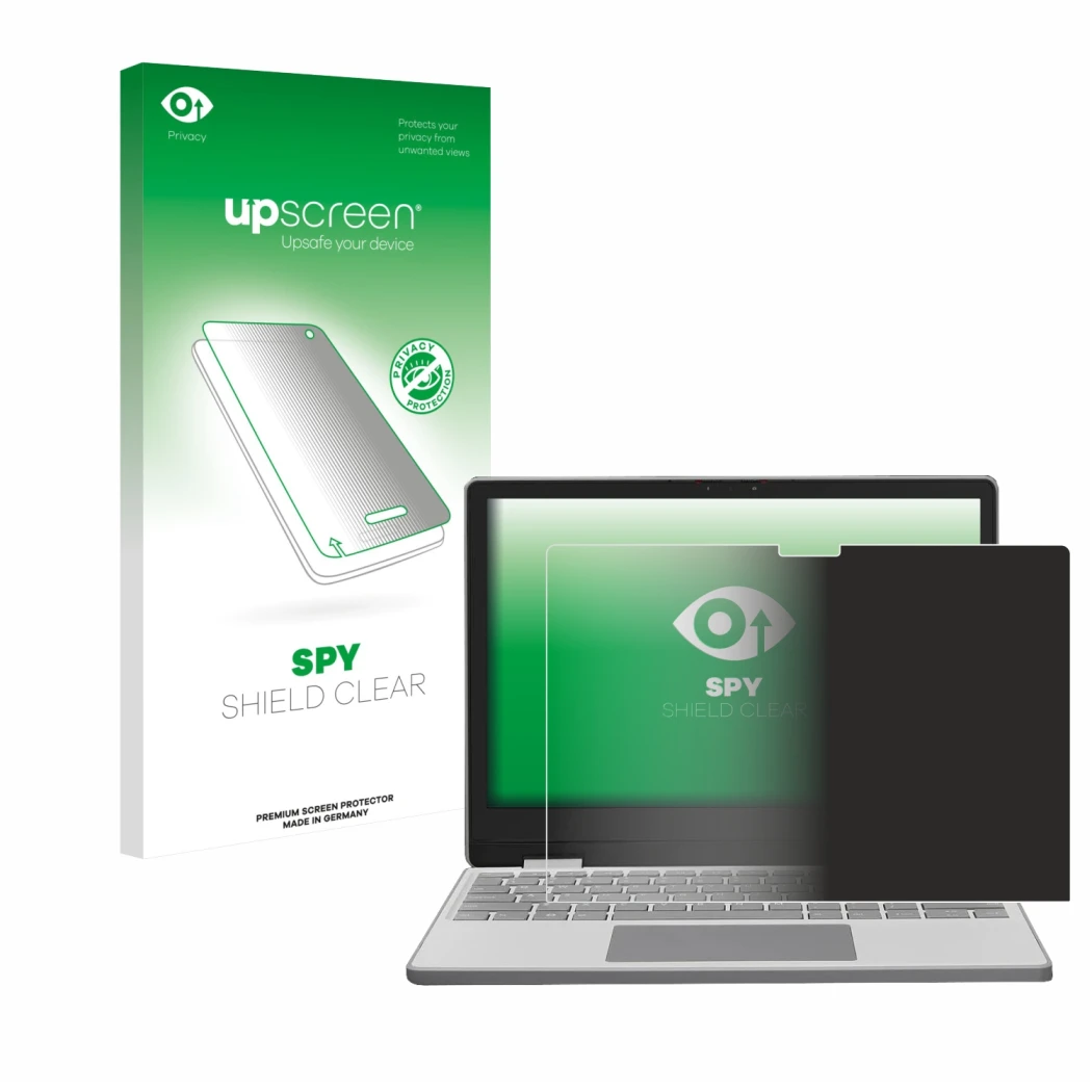Front side of a product packaging with the brand logo upscreen. Next to it is the device Framework Laptop 12 shown with the co