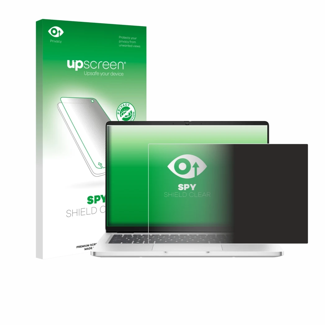 Front side of a product packaging with the brand logo upscreen. Next to it is the device Dell Pro 14 Premium PA14250 Non-Touch