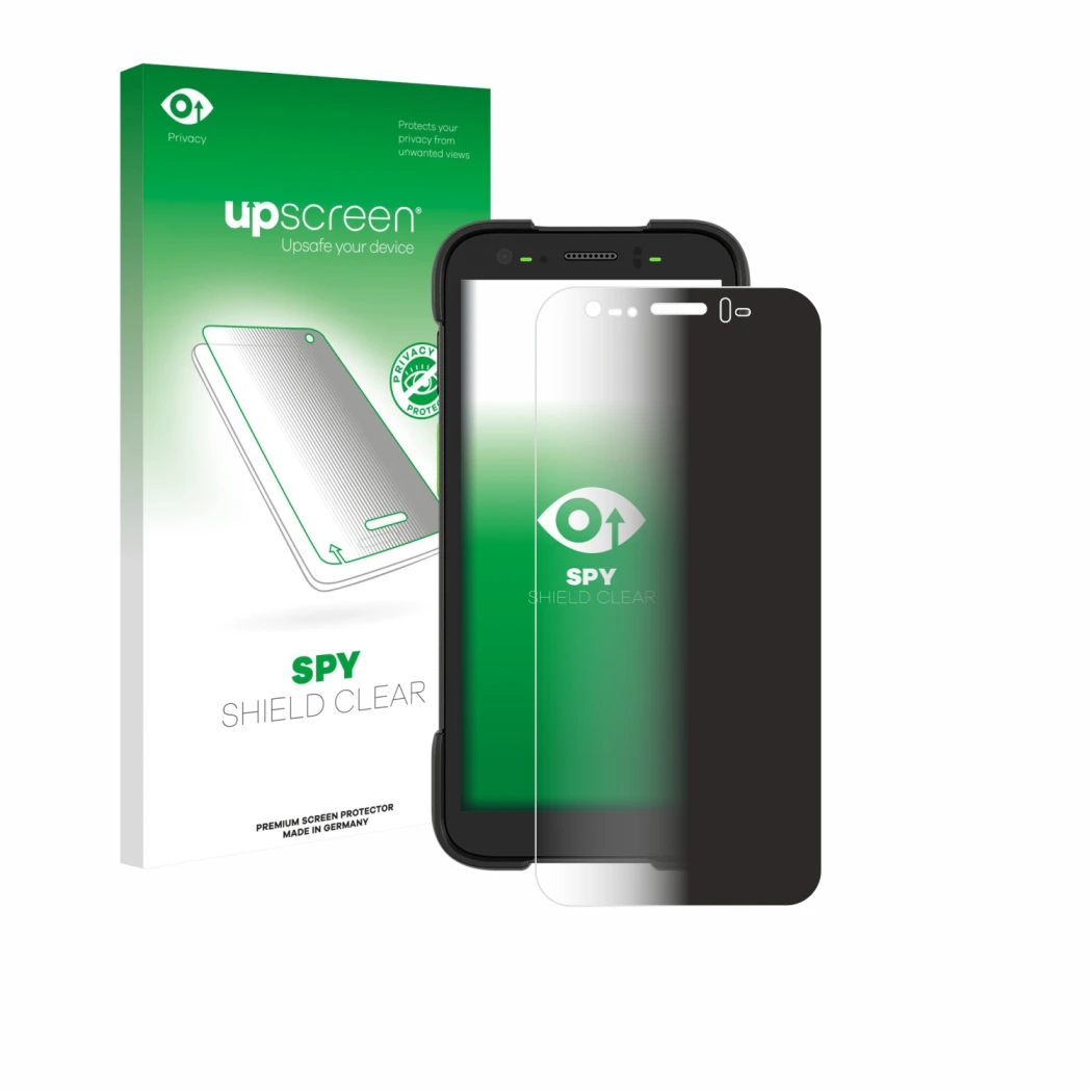 Front side of a product packaging with the brand logo upscreen. Next to it is the device Zebra TC701 shown with the correspond