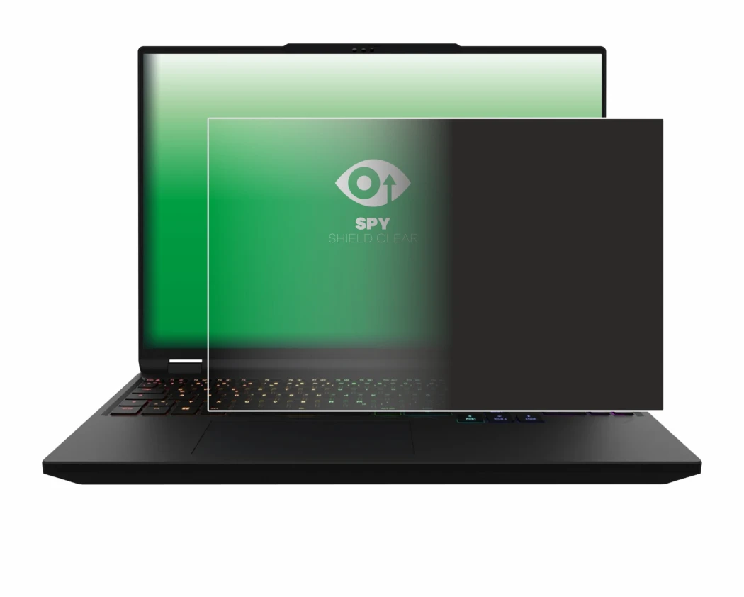 Image of the device XMG Apex 16 Max with a wide variety of screen protectors.