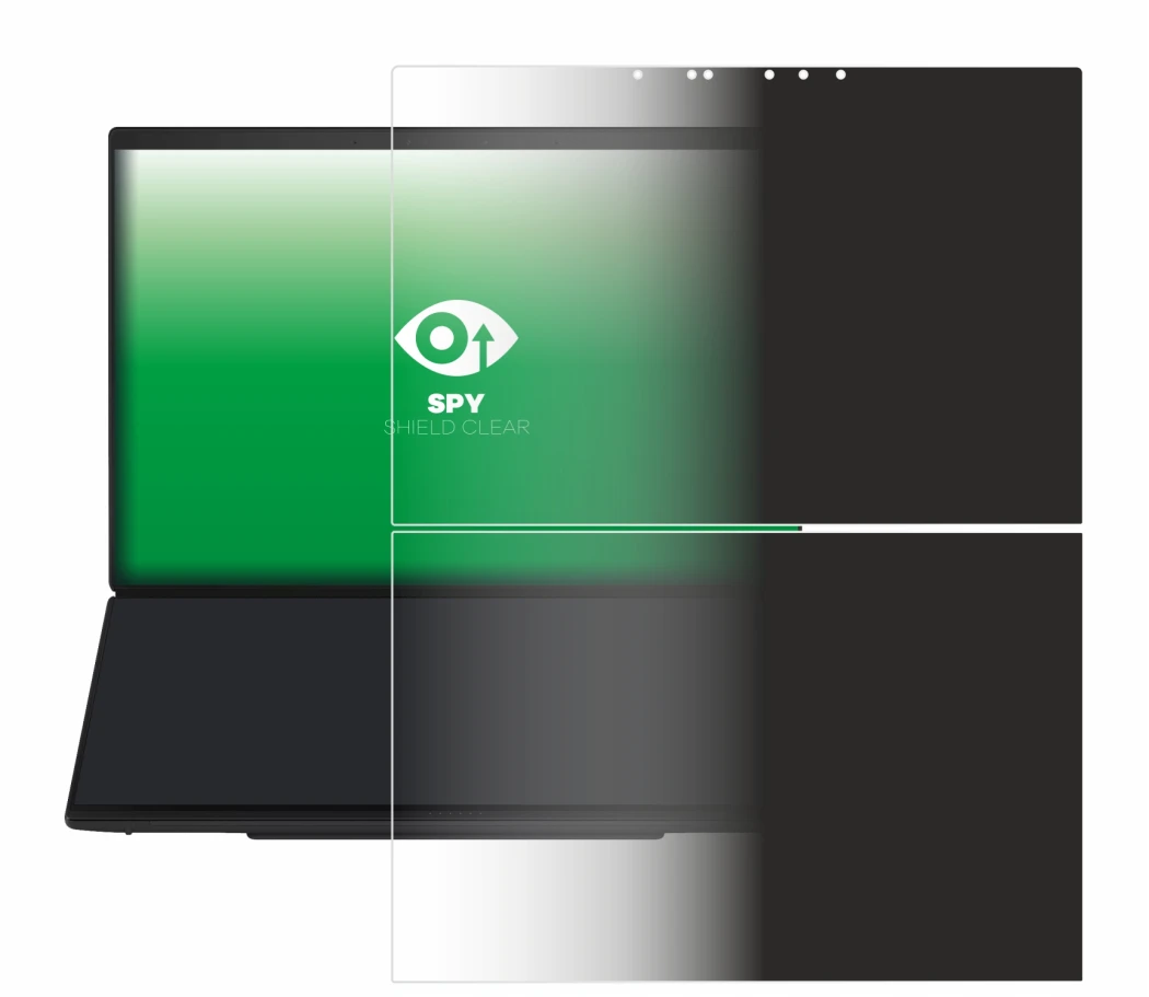 Image of the device ASUS ZenBook Duo UX8407 with a wide variety of screen protectors.