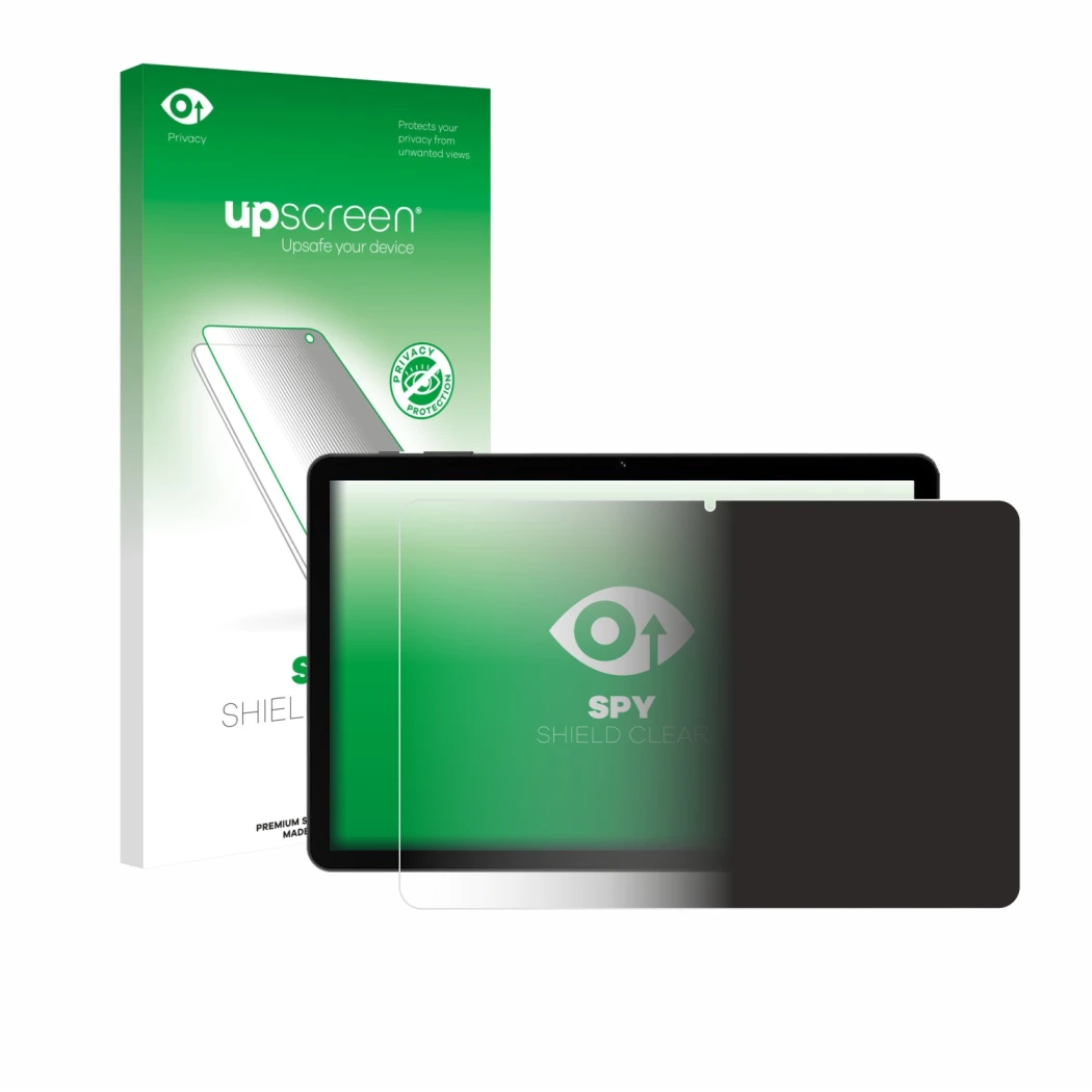 Front side of a product packaging with the brand logo upscreen. Next to it is the device Doogee Tab G5 shown with the correspo