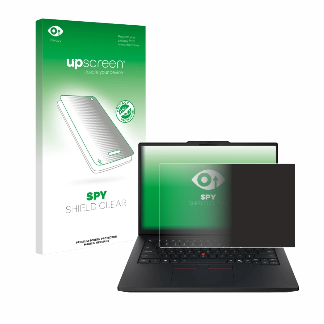 Front side of a product packaging with the brand logo upscreen. Next to it is the device Lenovo ThinkPad P14s Gen 7 14