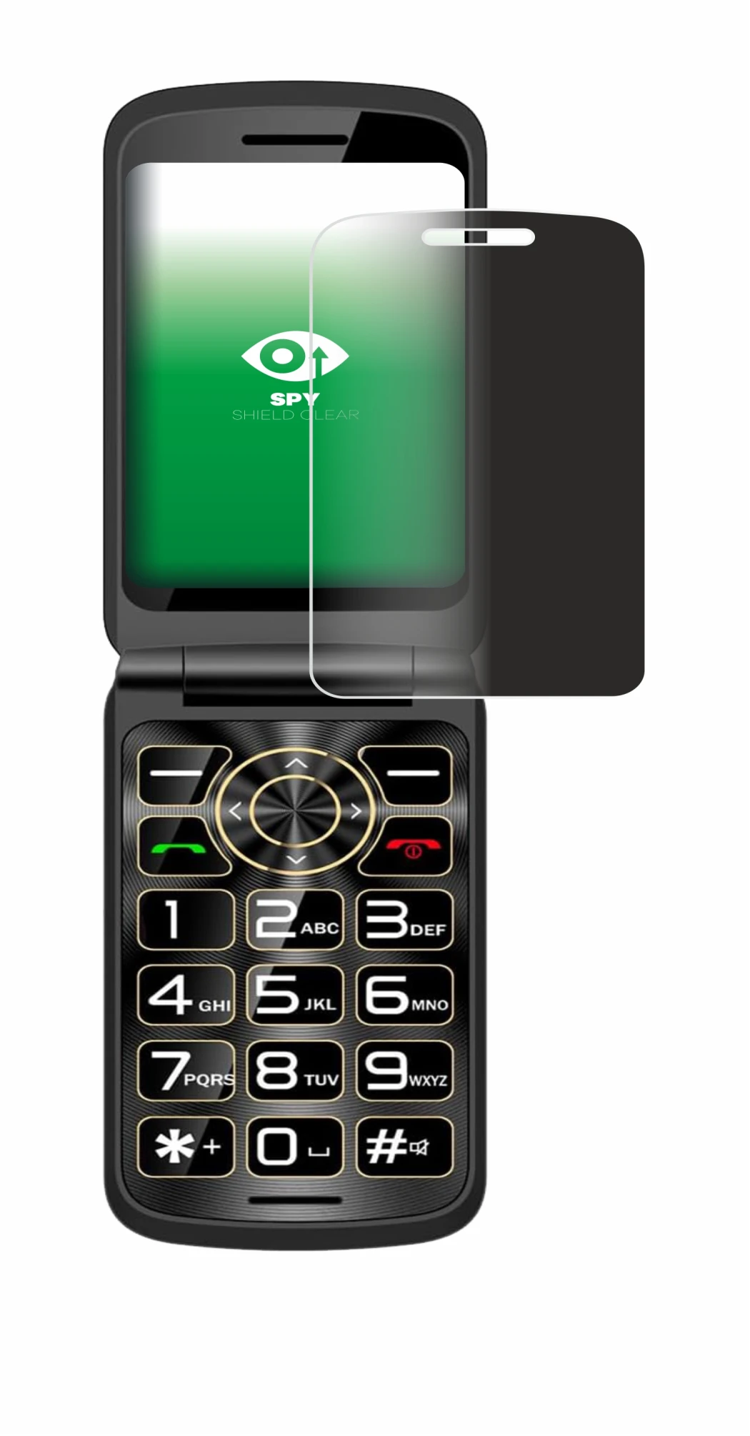 Image of the device Guwet G739 with a wide variety of screen protectors.