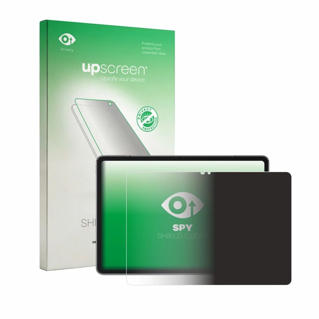 Front side of a product packaging with the brand logo upscreen. Next to it is the device Ulefone Tab A12 Pro shown with the co