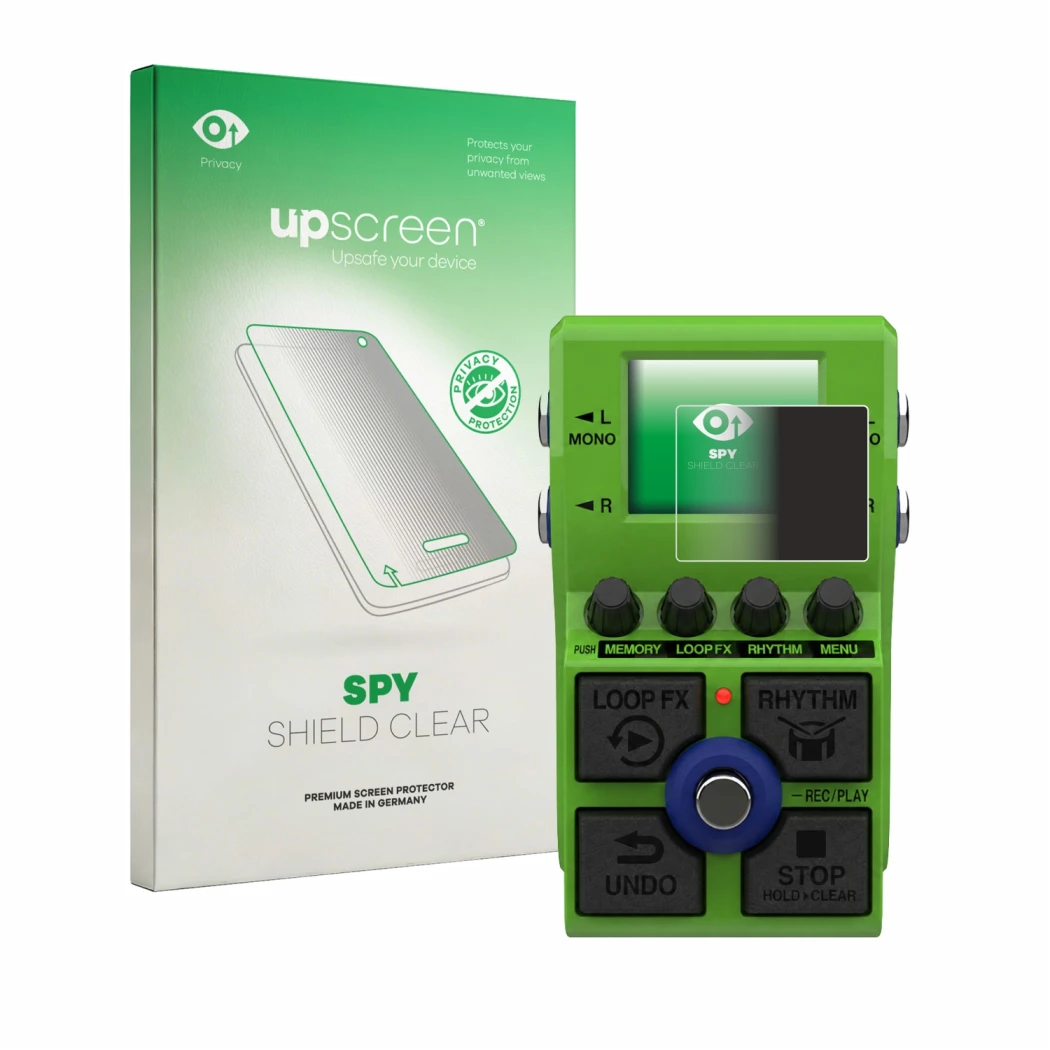 Front side of a product packaging with the brand logo upscreen. Next to it is the device Zoom MS-90LP Plus shown with the corr