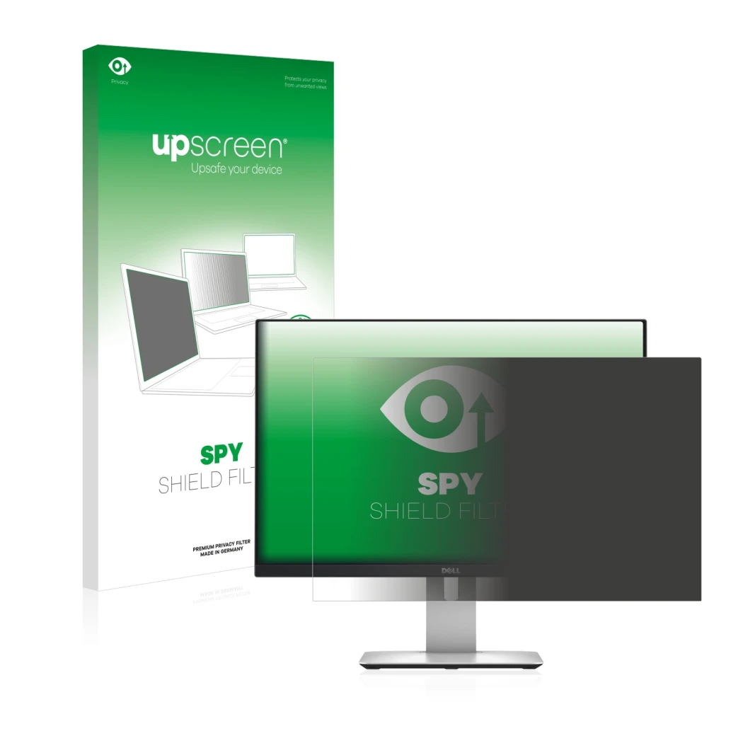 Front side of a product packaging with the brand logo upscreen. Next to it is the device Dell Ultrasharp U2415 shown with the 