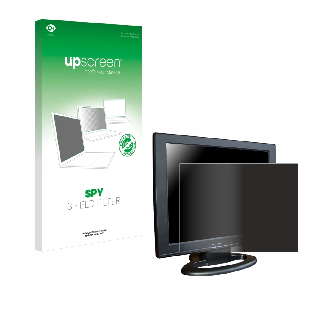 Front side of a product packaging with the brand logo upscreen. Next to it is the device SDC Touchscreen TFT (15