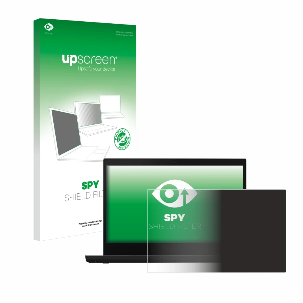 Front side of a product packaging with the brand logo upscreen. Next to it is the device Lenovo ThinkPad L14 shown with the co