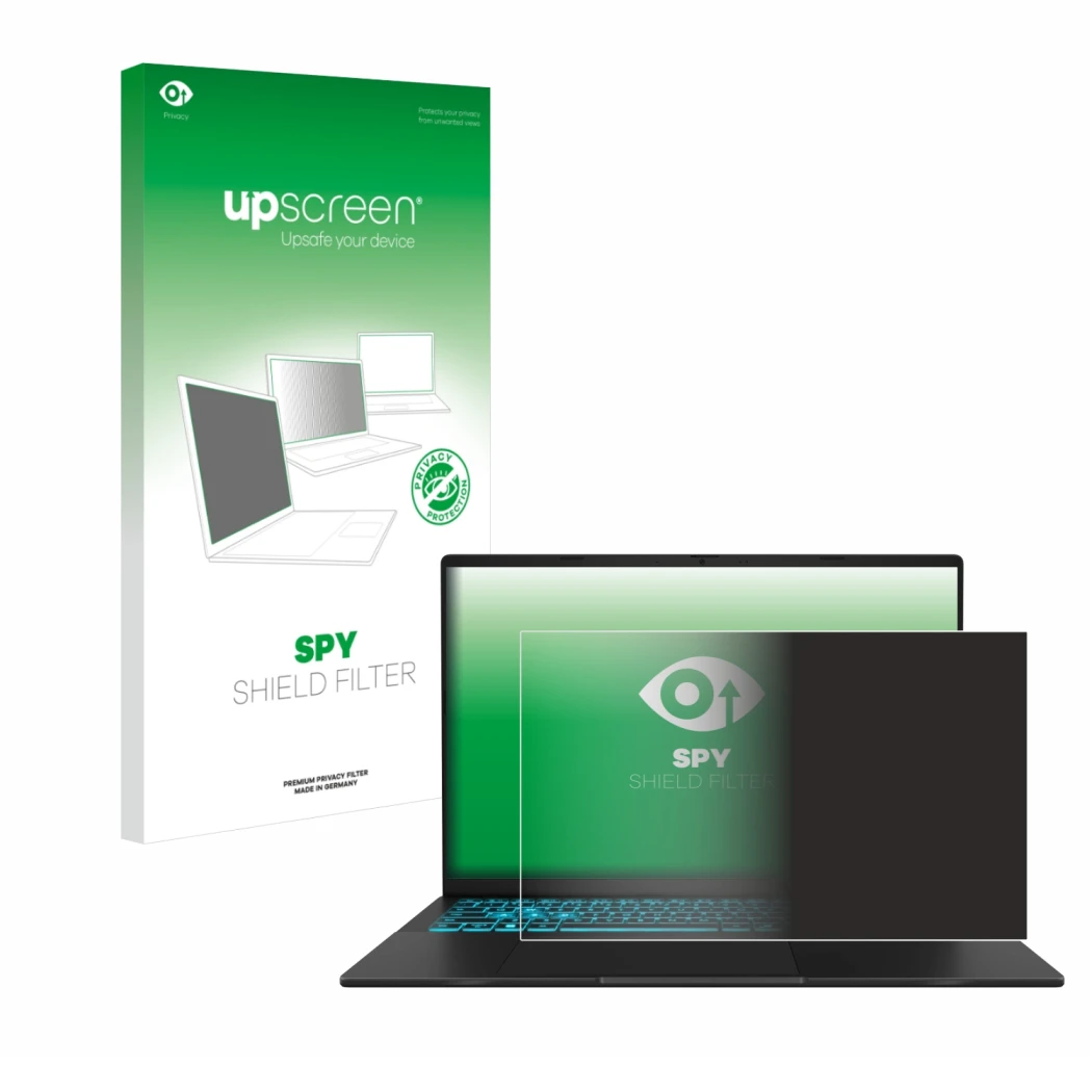 Front side of a product packaging with the brand logo upscreen. Next to it is the device ASUS V16 V3607 shown with the corresp