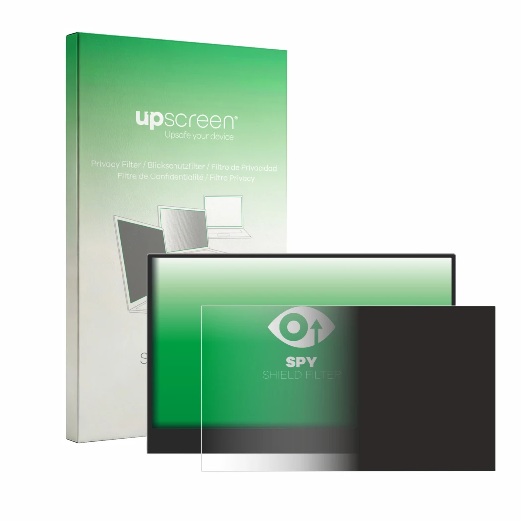 Front side of a product packaging with the brand logo upscreen. Next to it is the device Lenovo L16 Mobile Monitor 16