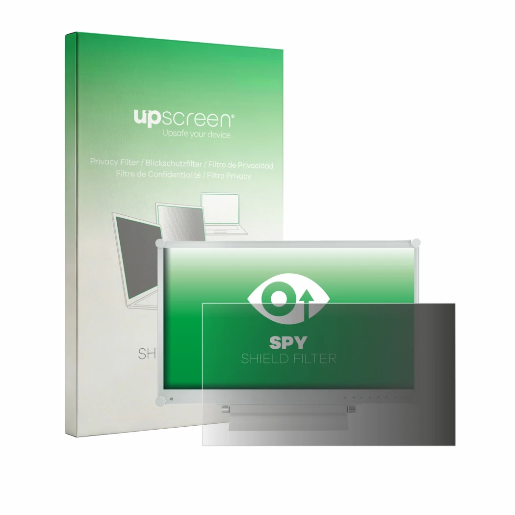 Front side of a product packaging with the brand logo upscreen. Next to it is the device AG Neovo MX-2402 24