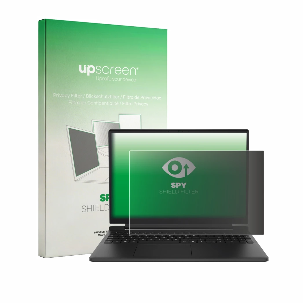 Front side of a product packaging with the brand logo upscreen. Next to it is the device Dell Alienware 15 DA15260 shown with
