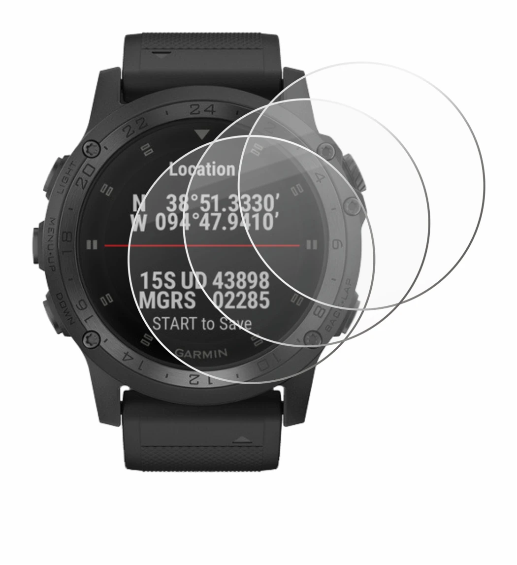 Image of the device Garmin Tactix Charlie with a wide variety of screen protectors.