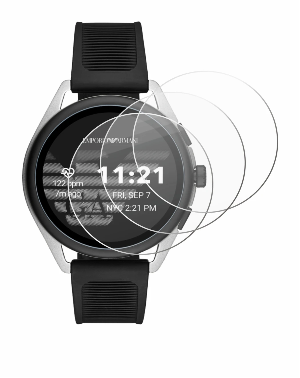 Image of the device Emporio Armani Connected Smartwatch 3 with a wide variety of screen protectors.