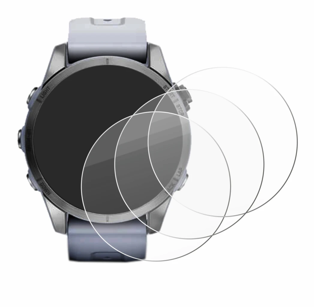 Image of the device Garmin Fenix 7S (42 mm) with a wide variety of screen protectors.