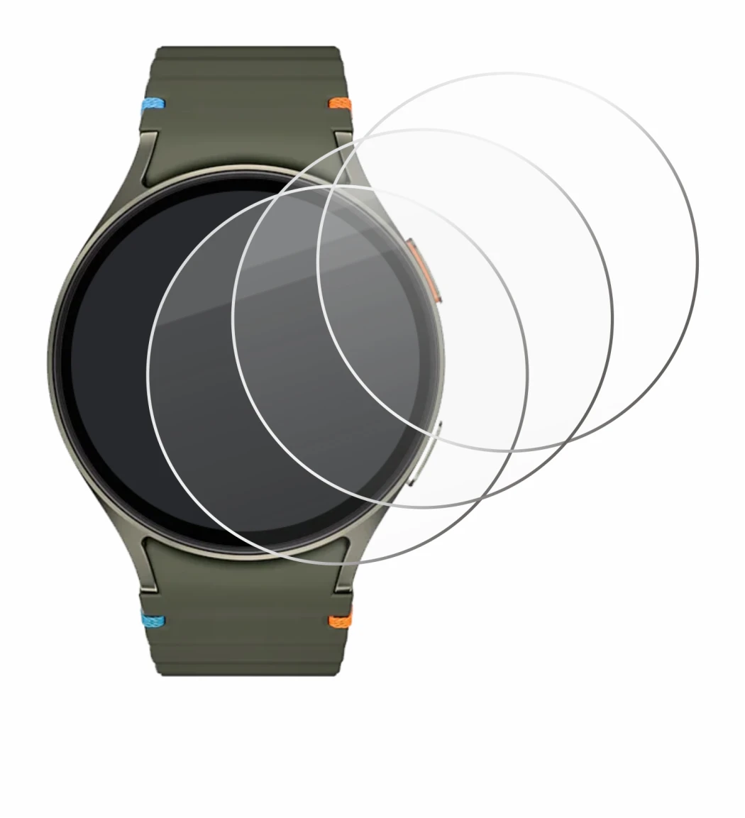 Image of the device Samsung Galaxy Watch 7 (44 mm) with a wide variety of screen protectors.