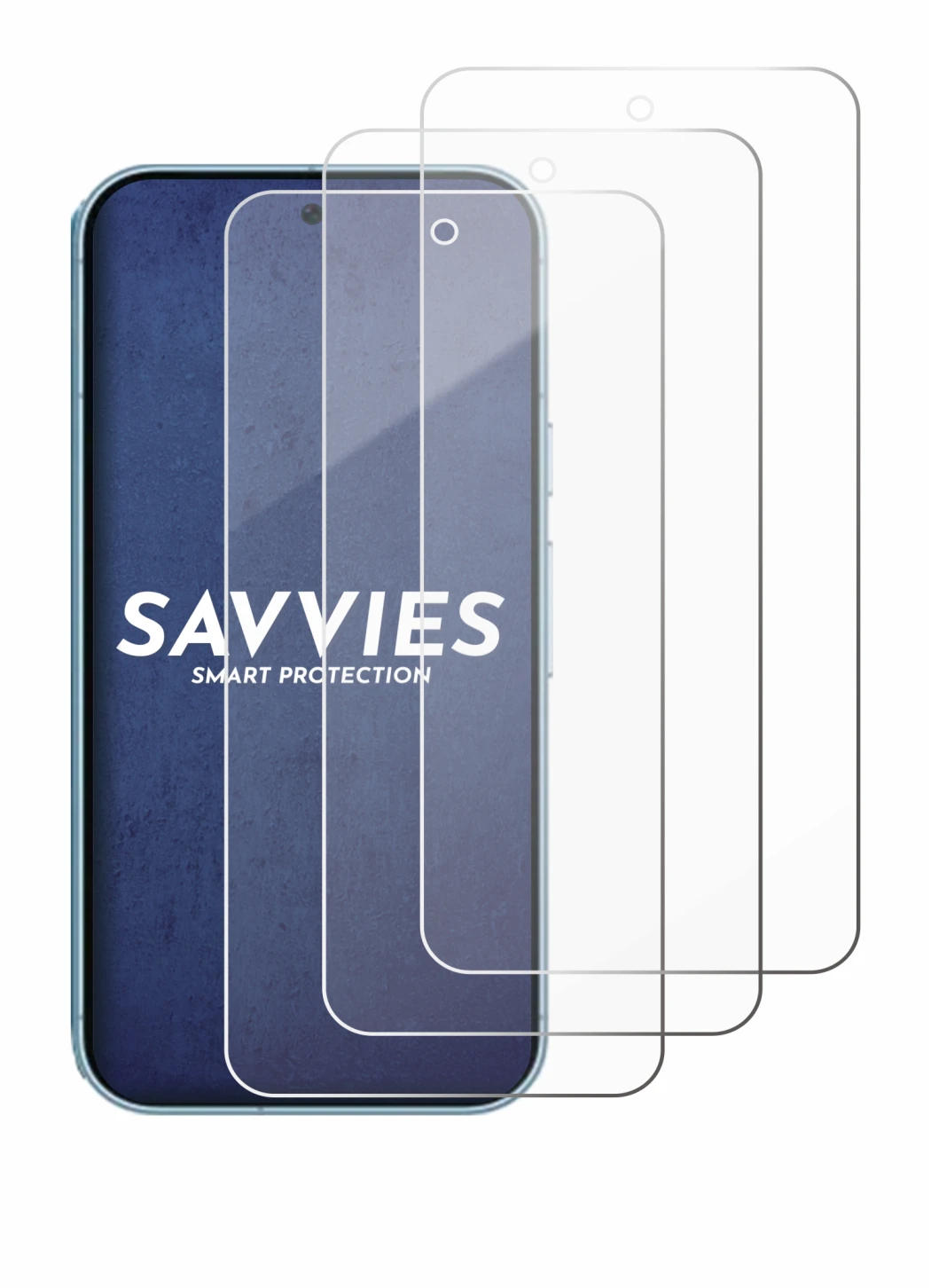 Image of the device Google Pixel 9 Pro XL with a wide variety of screen protectors.