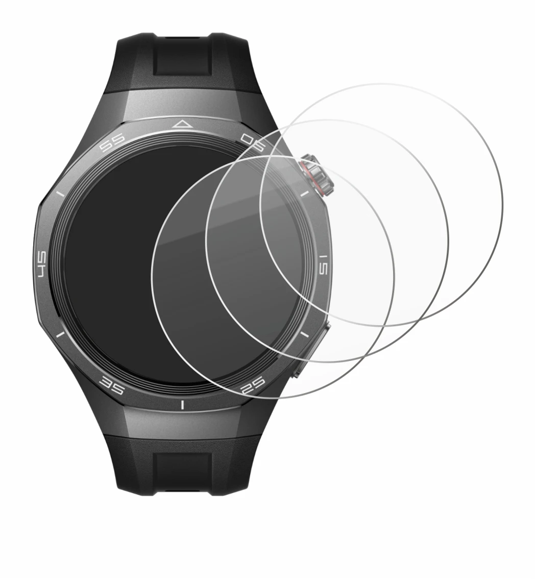 Image of the device Huawei Watch GT 5 Pro (46 mm) with a wide variety of screen protectors.