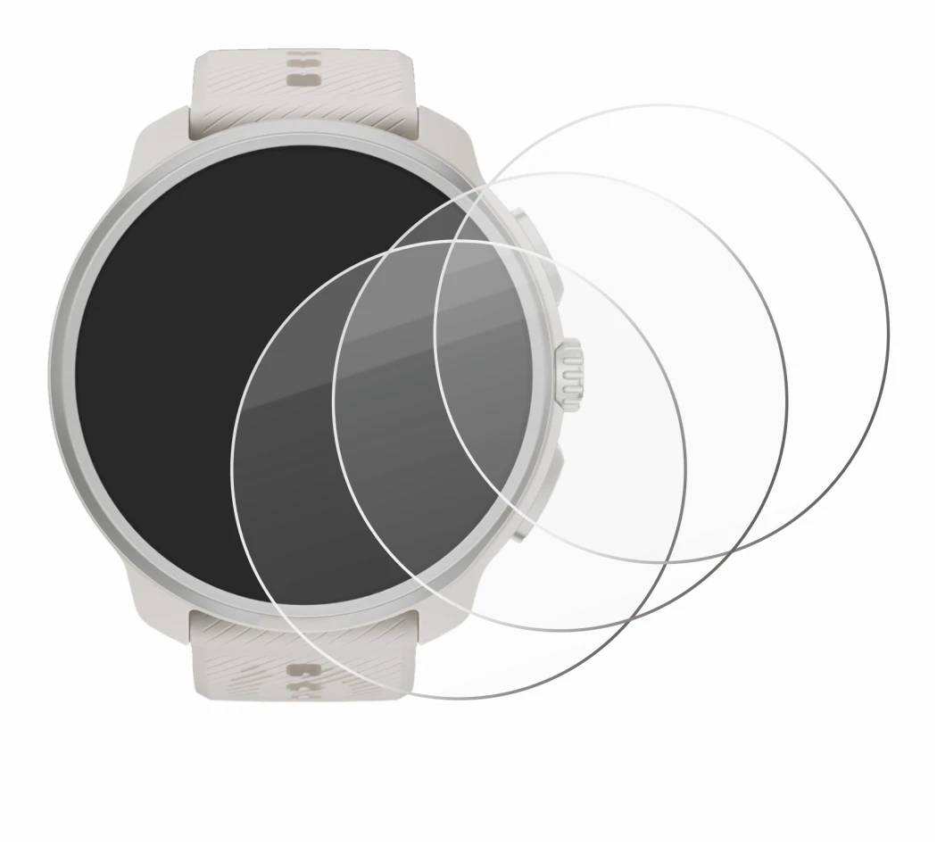 Image of the device Suunto Race 2 with a wide variety of screen protectors.