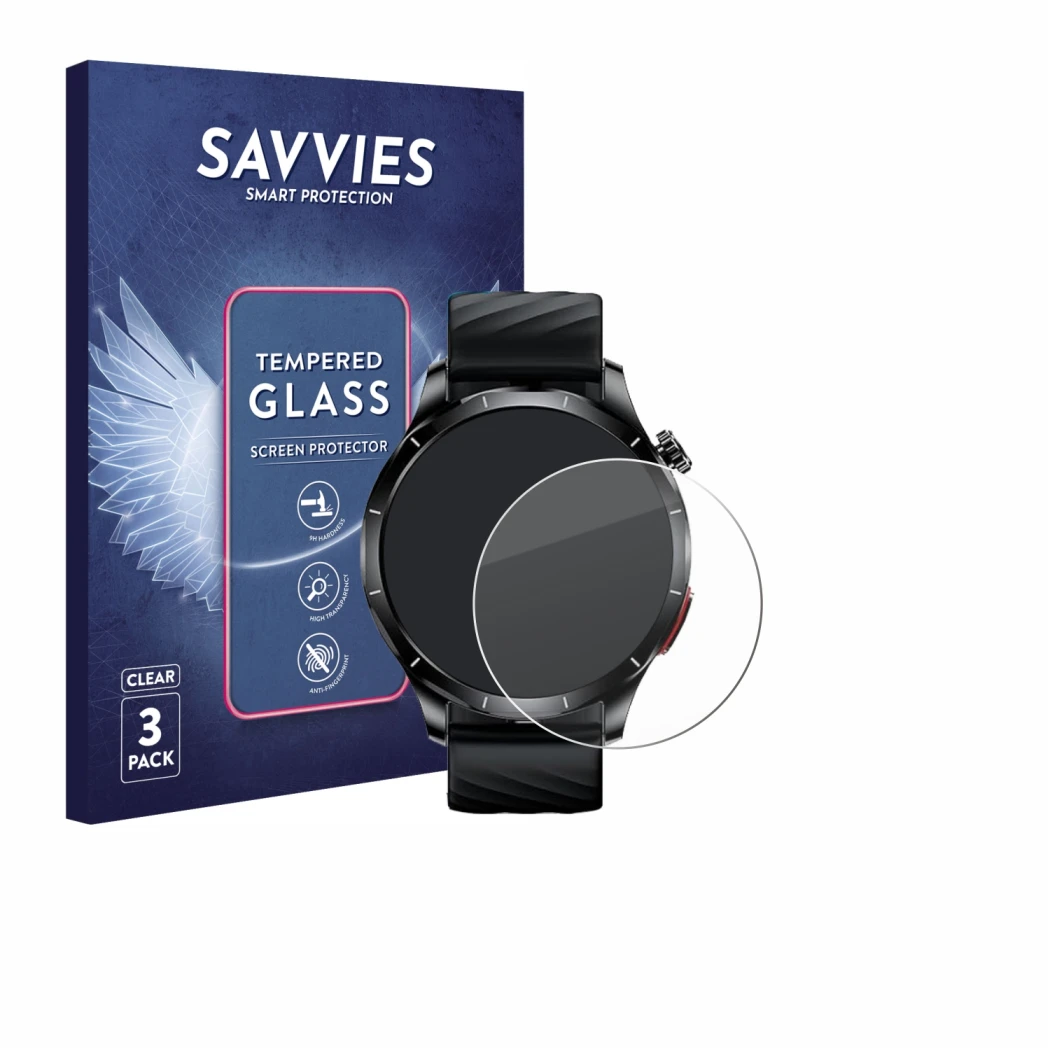 Front side of a product packaging with the brand logo Savvies. Next to it is the device Lgnitek ‎Aegis S1 1.43