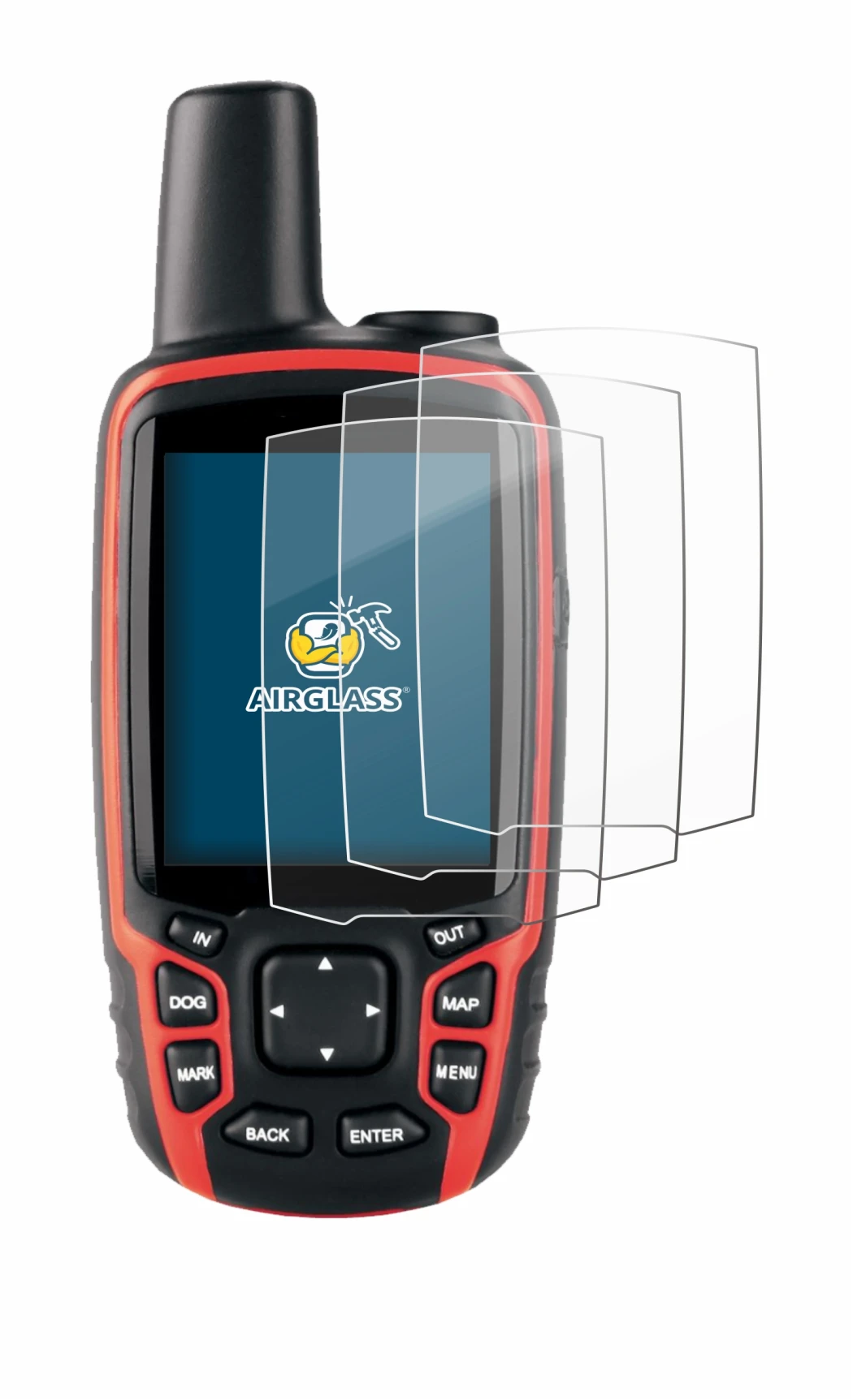 Image of the device Garmin Astro 320 with a wide variety of screen protectors.