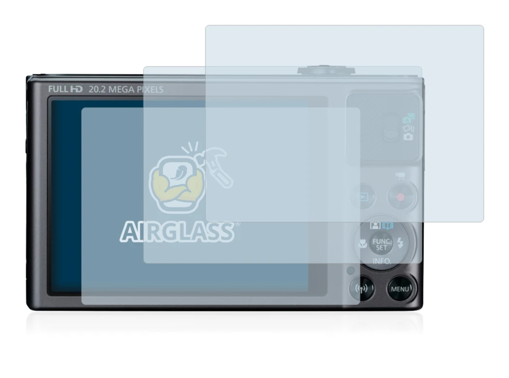 Image of the device Canon PowerShot SX620 HS with a wide variety of screen protectors.