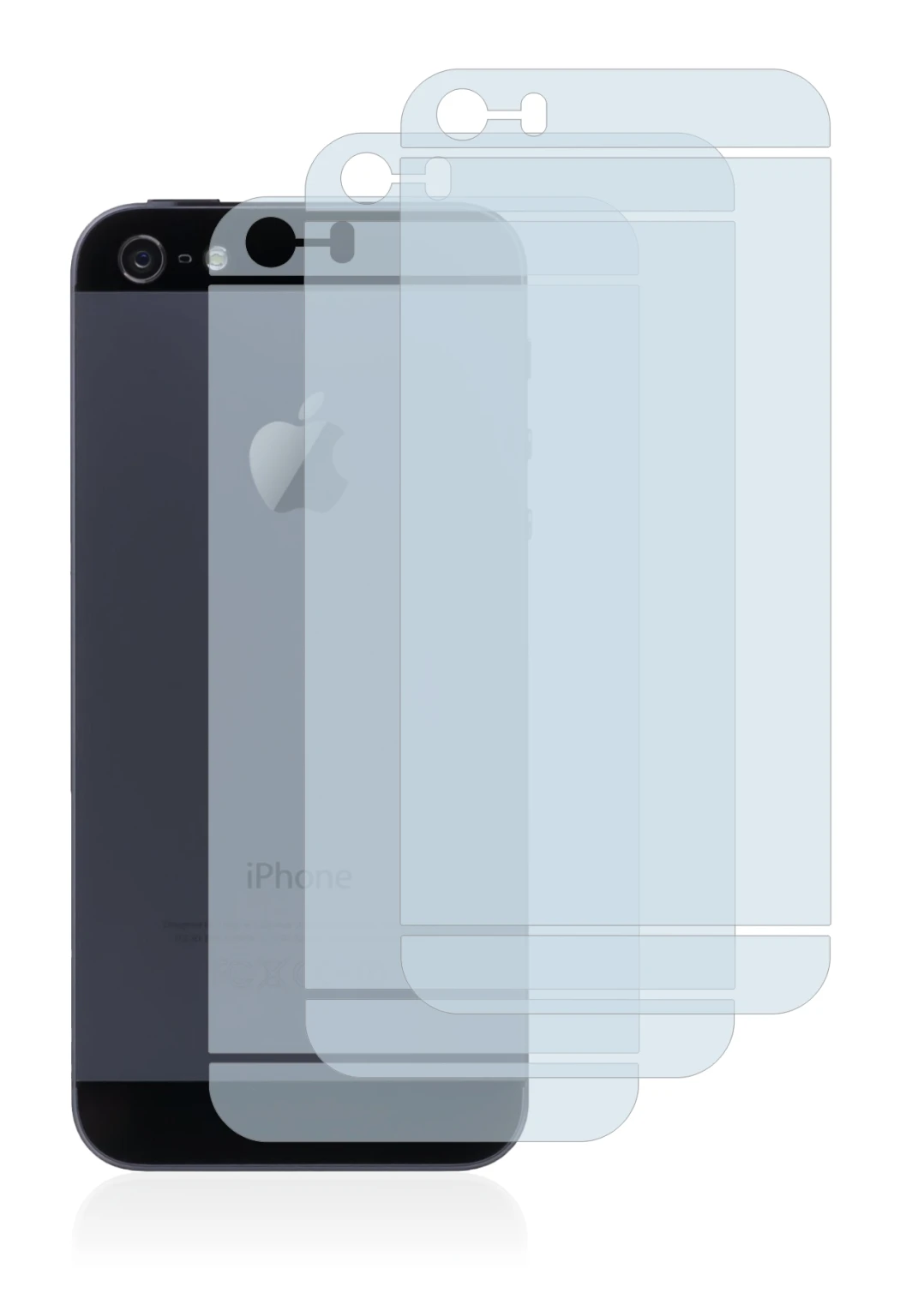 Image of the device Apple iPhone SE 2016 Back (entire surface) with a wide variety of screen protectors.