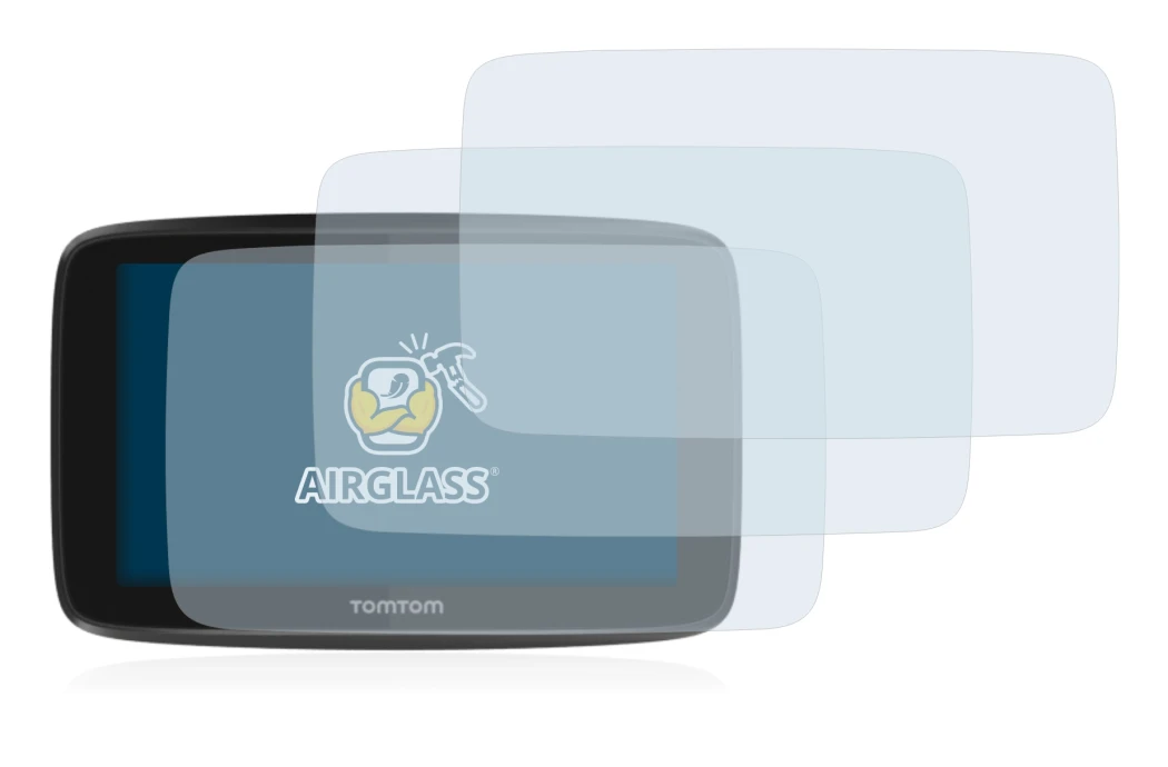 Image of the device TomTom GO 5200 with a wide variety of screen protectors.