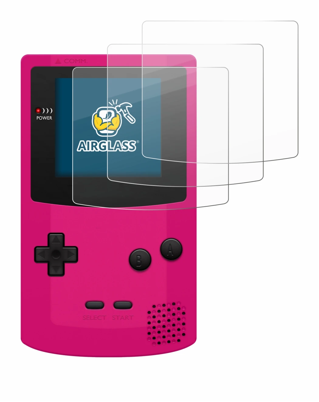 Image of the device Nintendo Gameboy Color with a wide variety of screen protectors.