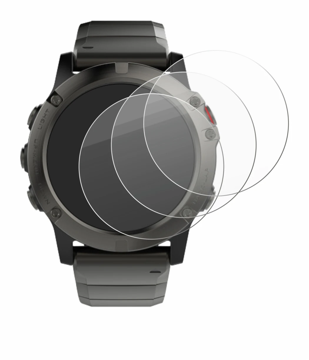 Image of the device Garmin Fenix 5X (51 mm) with a wide variety of screen protectors.