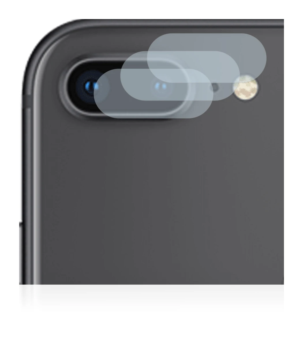Image of the device Apple iPhone 8 Plus (ONLY Camera Lens) with a wide variety of screen protectors.