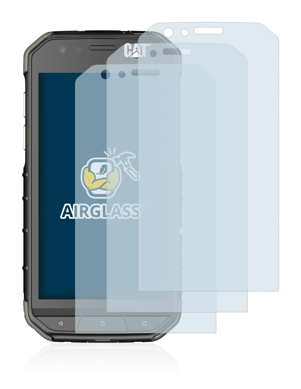 Image of the device Caterpillar Cat S31 with a wide variety of screen protectors.