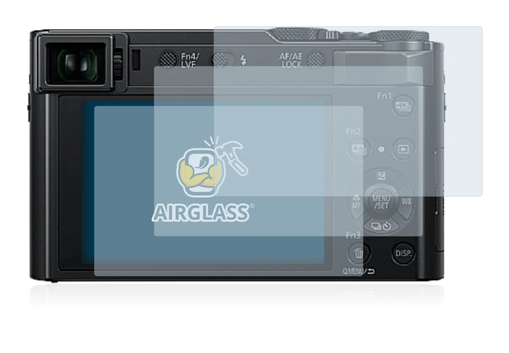 Image of the device Panasonic Lumix DC-TZ202 with a wide variety of screen protectors.