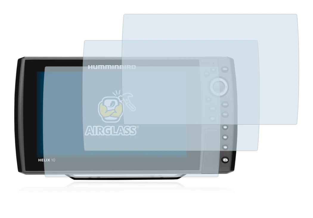 Image of the device Humminbird Helix 10 with a wide variety of screen protectors.