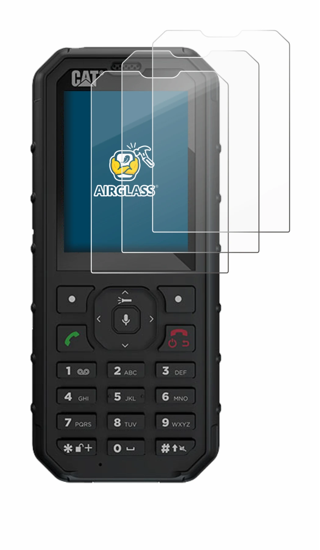 Image of the device Caterpillar Cat B35 with a wide variety of screen protectors.
